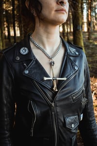 Image 2 of Bone cross necklace