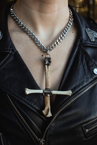 Image 3 of Bone cross necklace