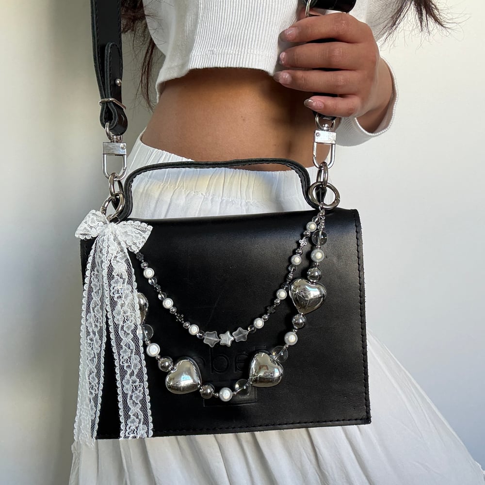 Image of Silver Heart Bag Chain 
