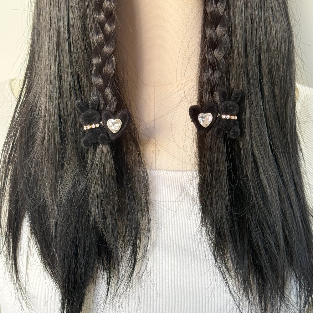 Image of Crystal Bunny Clips