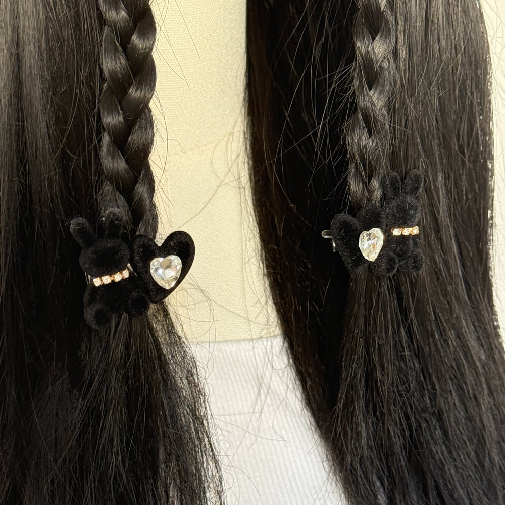 Image of Crystal Bunny Clips
