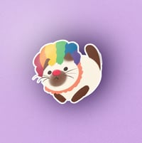 Bimbo the Clown Cat | Cat Sticker