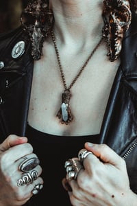 Image 1 of Quartz in Hand copper necklace