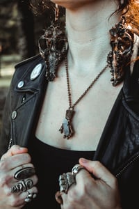 Image 3 of Quartz in Hand copper necklace