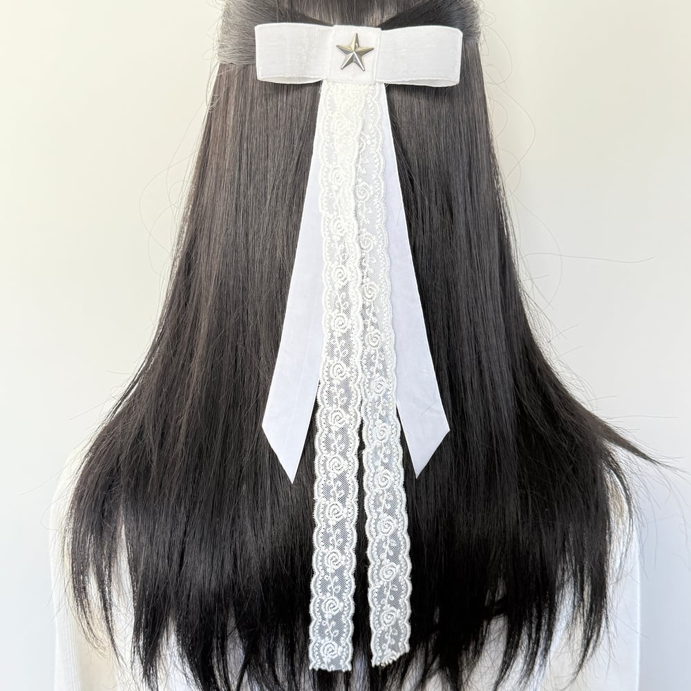Image of White Star Angel Bow