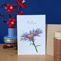 Image 1 of September birth month flower card