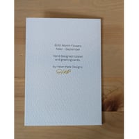 Image 3 of September birth month flower card