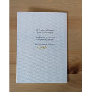 Image of September birth month flower card