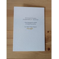 Image 4 of November birth month flower card