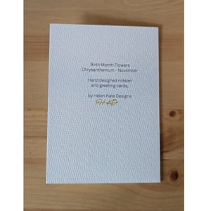 Image of November birth month flower card