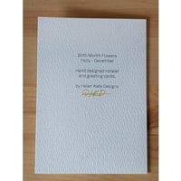 Image 4 of December birth month flower card