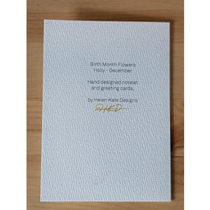 Image of December birth month flower card