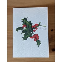 Image 3 of December birth month flower card