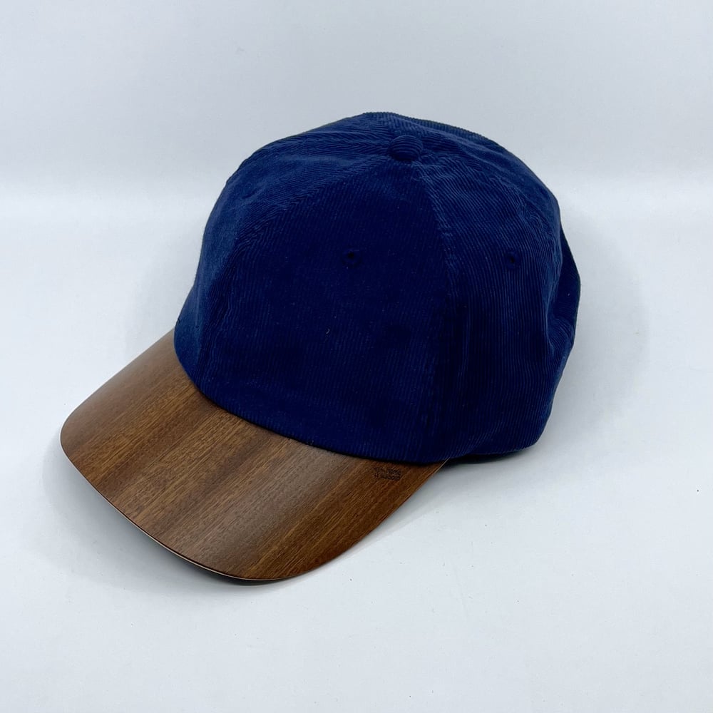 Image of Casquette Velours Bleu Sapelli