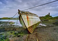 Old boat at Skye exclusive print 