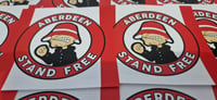 Image 2 of Pack of 25 10x10cm Aberdeen Stand Free Football/Ultras Stickers.