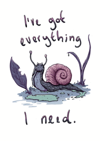Snail Postcard