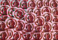 Image 1 of Pack of 25 7x7cm Aberdeen Stand Beer Free Football/Ultras Stickers.
