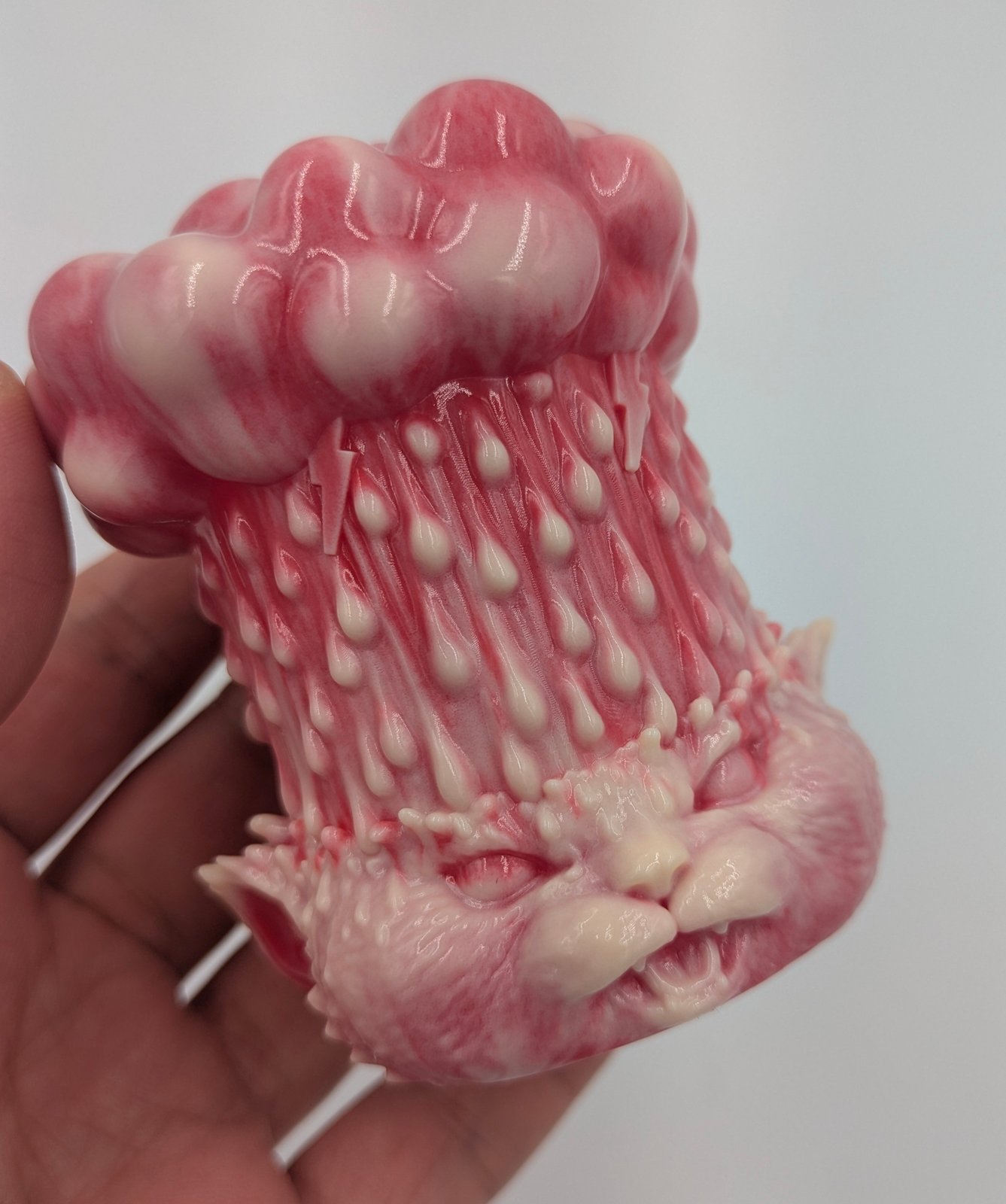 激安　もうこやま どしゃぶり猫 ブラザーマッスル　亀甲縛り卵ヘッド　ソフビ Products | moucoyama