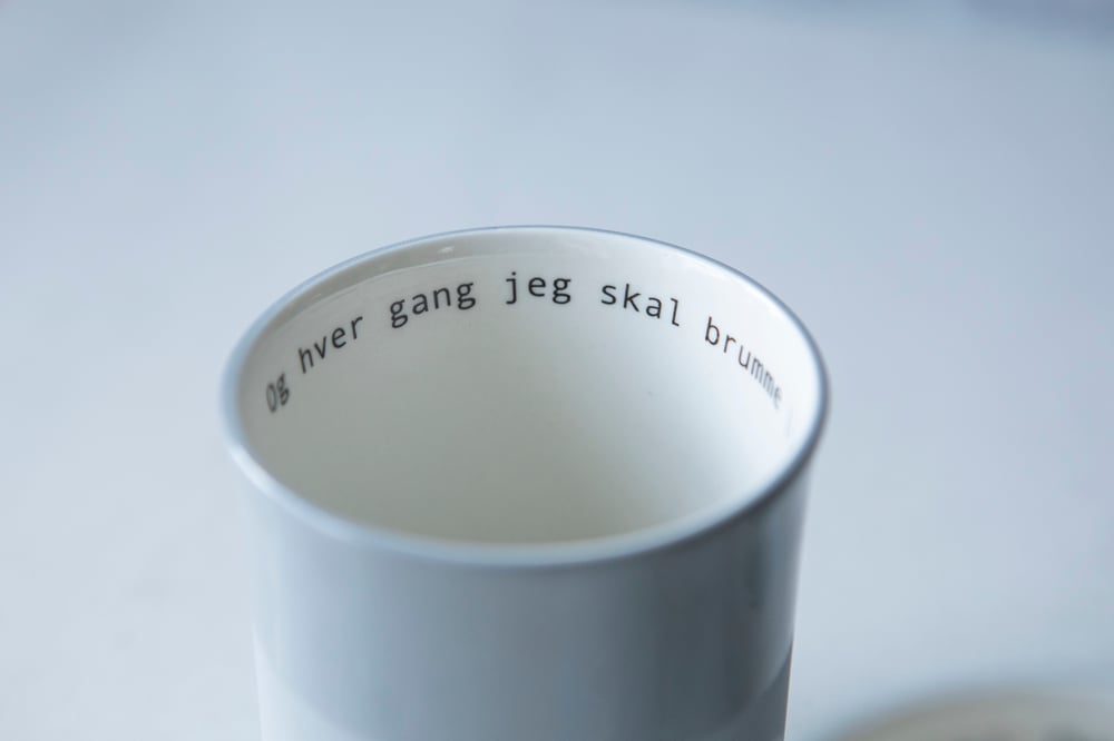 Image of Prøysen kopp grå