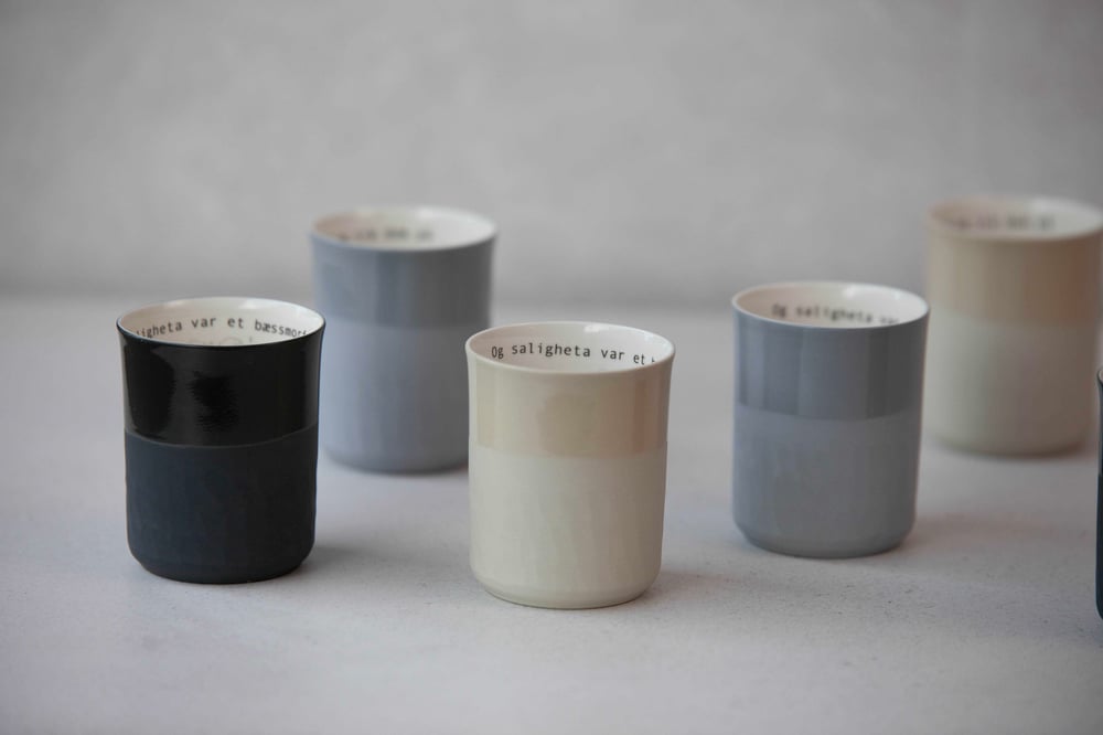 Image of Prøysen kopp grå