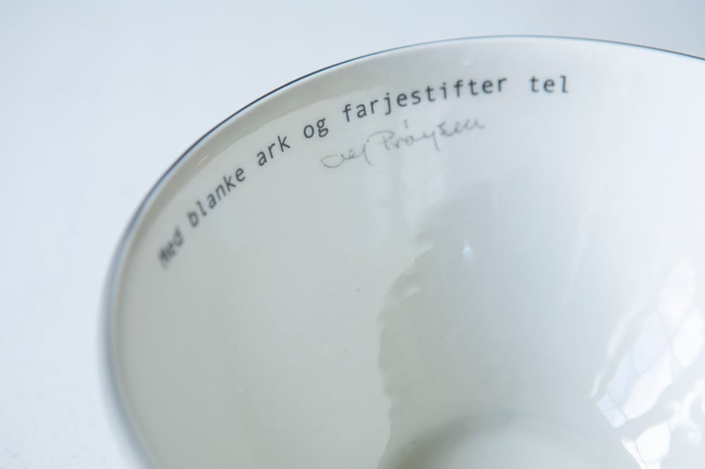 Image of Prøysen skål grå