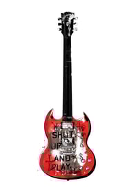 Image 1 of GIBSON SG SHUT UP AND PLAY LIMITED EDITION SILK SCREEN
