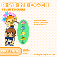 rhythm heaven fever stickers (PREORDER)