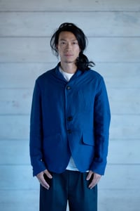 Image 1 of The Gardener Jacket - French Blue linen