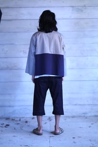 Image 5 of Mao-Chou Kimono Jacket - Blue & light grey