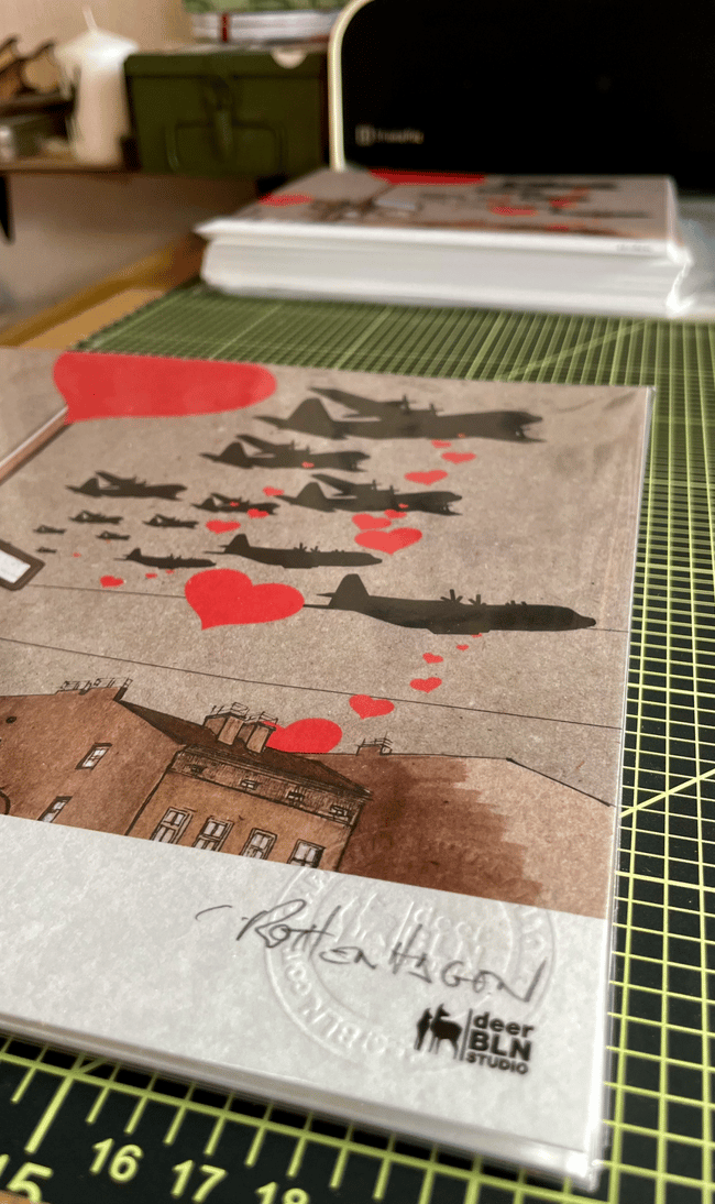 BLN LOVE BOMBERS / 21x21 / Art Print