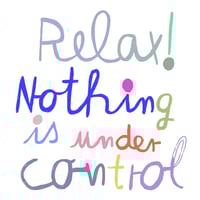 Relax! Kleiner Print in 21x21 cm