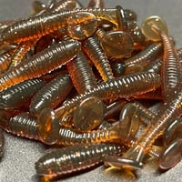 Image 1 of 2" Salty Ripper Paddle Tail Motor Oil Gold Swimbait