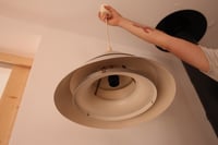 Image 3 of Suspension en métal brossé Space Age