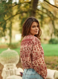 Image 2 of Blusa Berlia Flor Roja