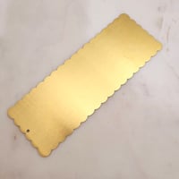 Image 5 of Large Metal Bookmark Blank Laser Engraving. Premium Big Gold Bookmark with multiple Curved sides.