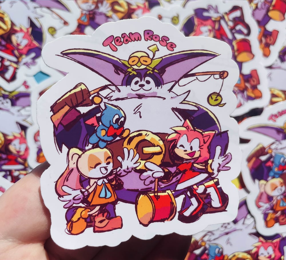 Sonic Heroes Vinyl Stickers