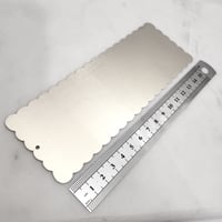 Image 1 of Large Metal Bookmark Blank for Laser Engraving. Premium Big Steel Bookmark with Curved sides
