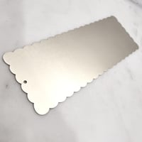 Image 4 of Large Metal Bookmark Blank for Laser Engraving. Premium Big Steel Bookmark with Curved sides