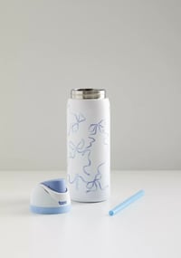 Image 2 of Owala Special Edition 32oz FreeSip™ Water Bottle "Tied And True Blue Bows" 