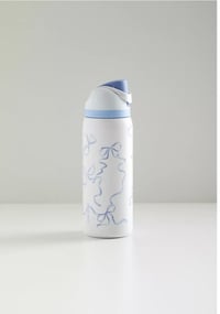 Image 1 of Owala Special Edition 32oz FreeSip™ Water Bottle "Tied And True Blue Bows" 