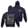 " LOW LIFE " - NAVY HEAVYWEIGHT HOODIE