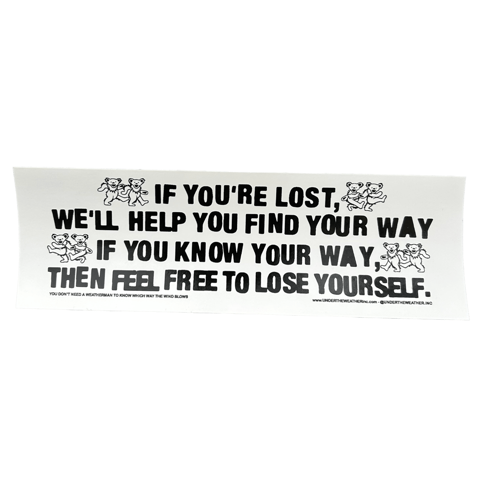 Are you lost? Bumper Stickers