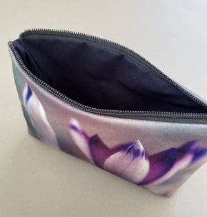 Image of Crocus, wash bag, make-up, travel zipper pouch