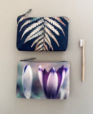 Image of Crocus, wash bag, make-up, travel zipper pouch