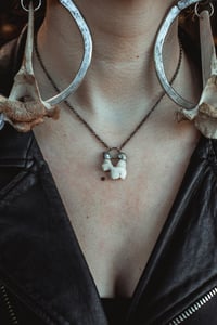 Image 2 of Silver Capped Tooth necklace