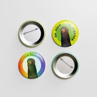 Be Nice to Pigeons Pin Back Button 1.5" 