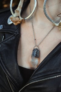 Image 2 of Chunky Silver Capped Quartz necklace