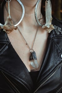 Image 4 of Chunky Silver Capped Quartz necklace
