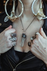 Image 2 of Chunky Silver Capped Quartz Crystal